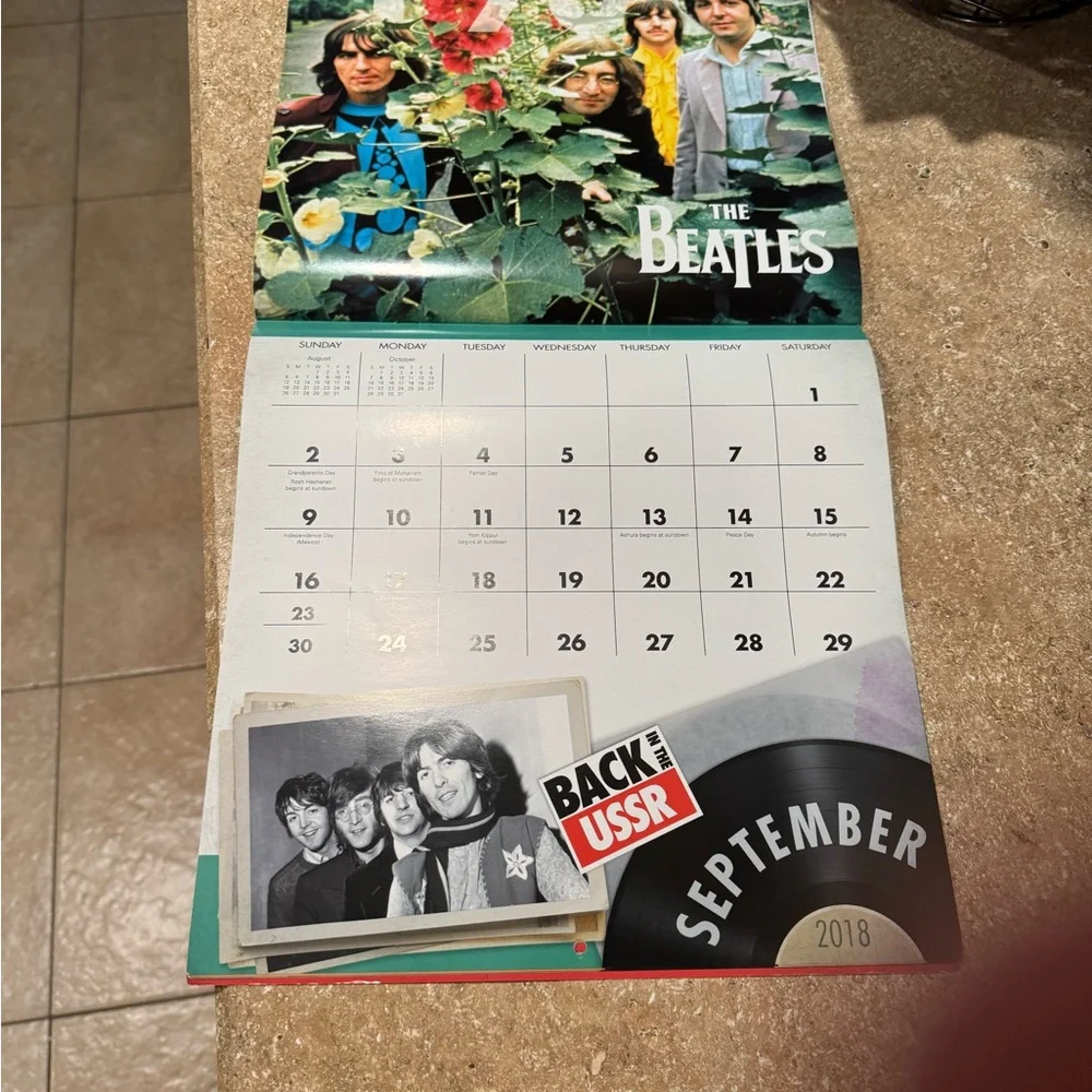The Beatles 16-Month 2018 Calendar